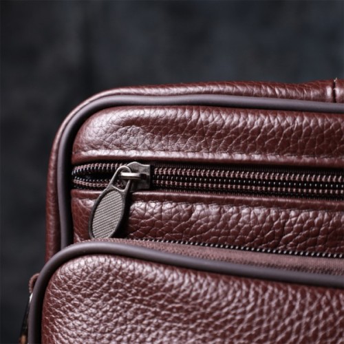 Сумка Vintage З натуральної шкіри Коричнева (22858)