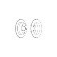 Гальмівний диск FERODO DDF1553C