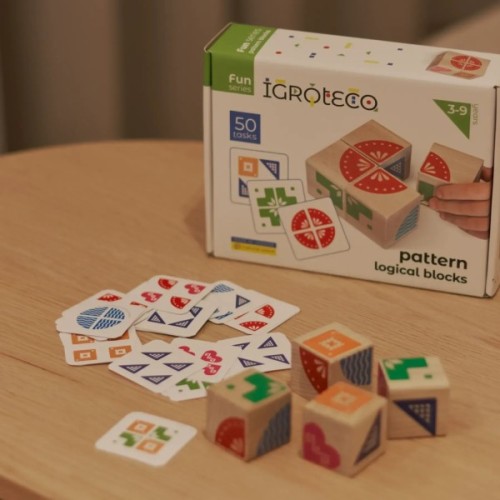 Розвиваюча іграшка Ігротеко Логічні кубики Склади візерунок (900477)