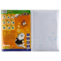 Обкладинки для книг ZiBi Клейка плівка 10 аркушів 450x320 мм Прозора (ZB.4792)