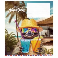 Зошит Школярик Cool vacation 12 аркушів лінія (012-3318L)