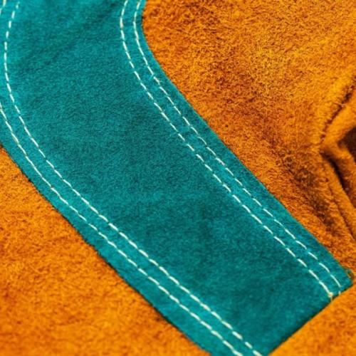 Захисні рукавиці Deli Cowhide, краги зварювальника 14" (EDL-T1)