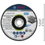 Круг відрізний Bosch Professional, для нержавіючої сталі та металу, 76×4×10 mm, 2 шт (2.608.601.705)