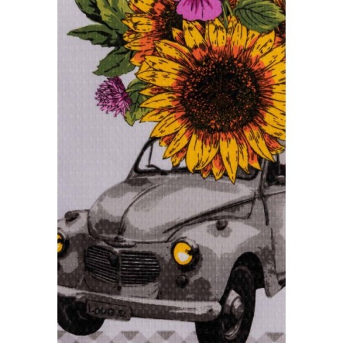 Рушник Прованс кухонний вафельний Соняхи в авто 34 х 58 см (044951)