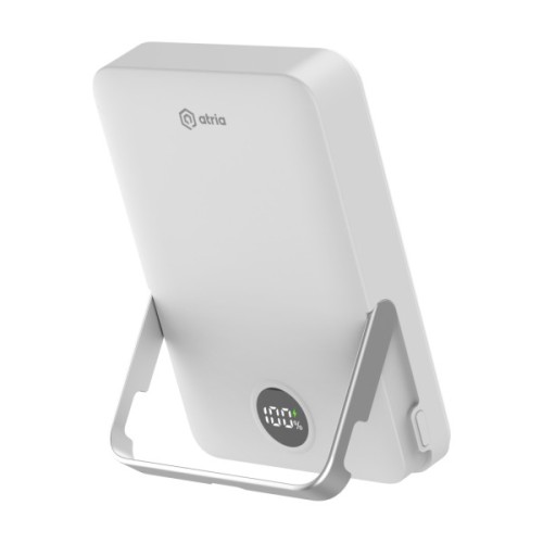 Батарея універсальна Atria 10000mAh, PD/20W, 15W Wireless MagSafe, White (WPD-W57)