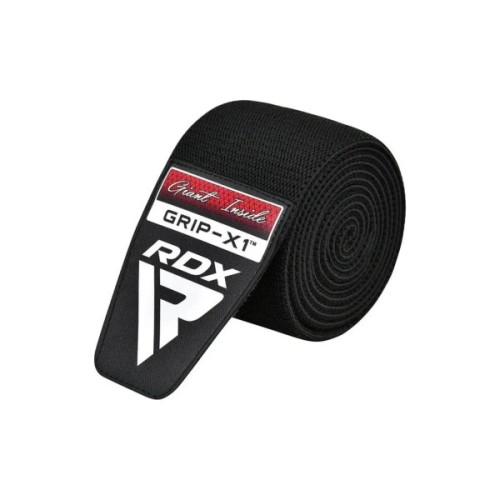 Бинт для спорту RDX на коліна K1 GYM Knee Wraps Full Black (WAH-K1FB)