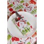 Серветка на стіл Прованс Санта на білому 40х40 см (035752)