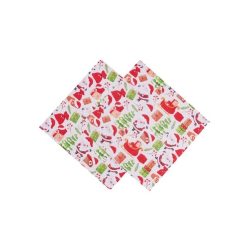 Серветка на стіл Прованс Санта на білому 40х40 см (035752)