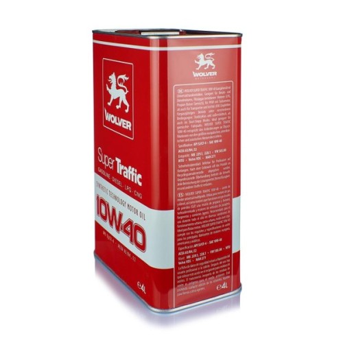 Моторна олива Wolver Super Traffic 10W-40 4л (4260360942525)