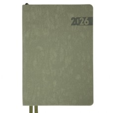 Тижневик Leo planner А5 датований 2026 "Boss", м'який, хакі, 368 сторінок (252635)