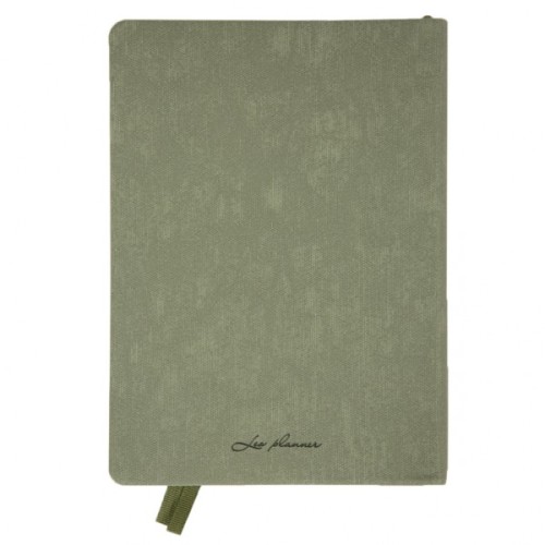 Тижневик Leo planner А5 датований 2026 "Boss", м'який, хакі, 368 сторінок (252635)