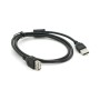 Дата кабель USB 2.0 AM/AF 1.0m ferrite black Voltronic (YT-AM/AF-1.0B)