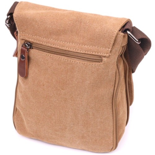 Сумка Vintage Чоловіча з текстилю Коричнева (21268)