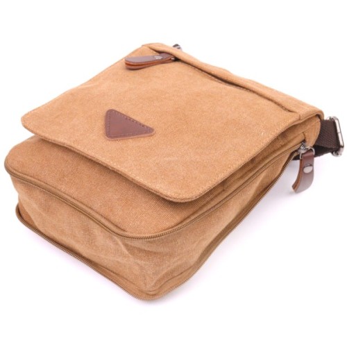 Сумка Vintage Чоловіча з текстилю Коричнева (21268)