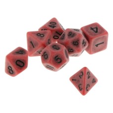 Набір кубиків для настільних ігор Games 7 Days Ancient 7 Dice Set - Coral (g7danc02)