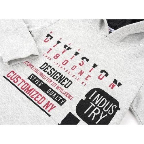 Кофта дитяча Haknur з капюшоном (6785-128B-gray)