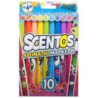 Набір для творчості Scentos маркери Тонка лінія 10 кольорів (40720)