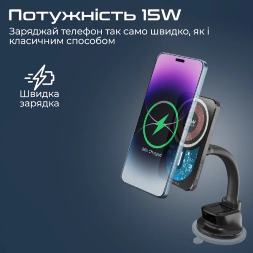 Універсальний автотримач Promate lucidmount-15.black