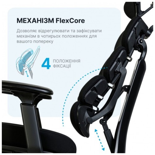 Офісне крісло Sihoo FlexCore OC120B (OC120B)