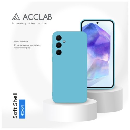 Чохол до мобільного телефона ACCLAB Silicone Case Samsung Galaxy A55 Light Blue (1283126601965)