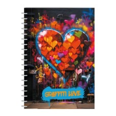 Блокнот Economix А5 пластикова обкладинка, спіраль, 80 аркушів, клітинка (E21957-04)