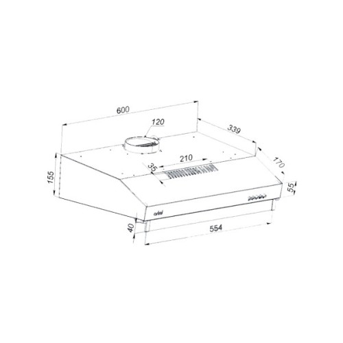 Витяжка кухонна Artel ART 0960 PUNTO Brown
