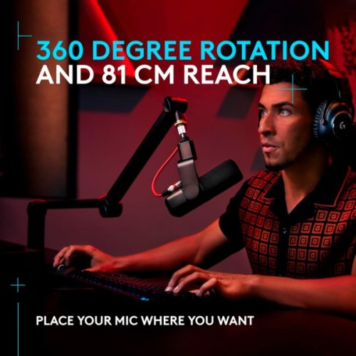 Стійка для мікрофону Logitech G Compass Premium Broadcast Boom Arm (955-000076)