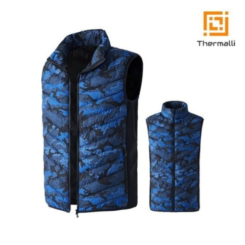 Жилет з підігрівом Thermalli La Norma синій комуфляж M (40880003M)