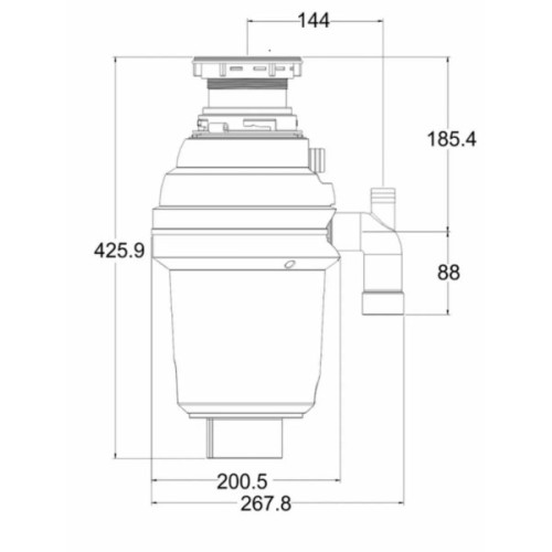 Подрібнювач харчових відходів GRANADO Algar 1000 Silence+