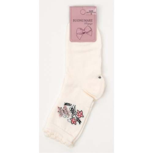 Шкарпетки дитячі BNM з квіточками (M0C0102-0812-9G-beige)