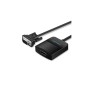 Перехідник VGA 15F to HDMI M 1080P 60Hz 3,5mm Audio 0.15m Vention (ACNBB)