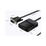 Перехідник VGA 15F to HDMI M 1080P 60Hz 3,5mm Audio 0.15m Vention (ACNBB)