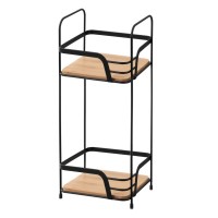 Полиця у ванну Ardesto Minimalism 2-ярусна Чорна (ARHK4502BB)