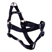 Шлея для собак GimDog Harlem X нейлон 2.5х65-99 см чорна (8009632059112)