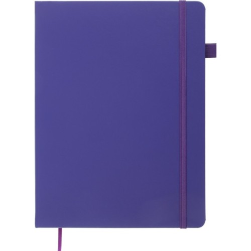 Книга записна Buromax Etalon 190x250 мм 96 аркушів в клітинку обкладинка зі штучної шкіри Фіолетова (BM.292160-07)