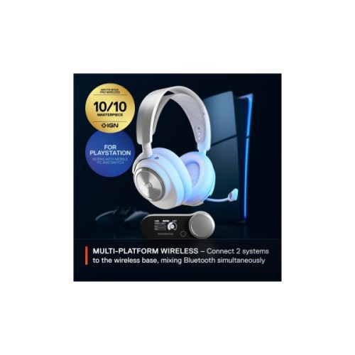 Навушники SteelSeries Arctis Nova Pro Wireless P PS/PC/SW/MAC/MOB White (61526)