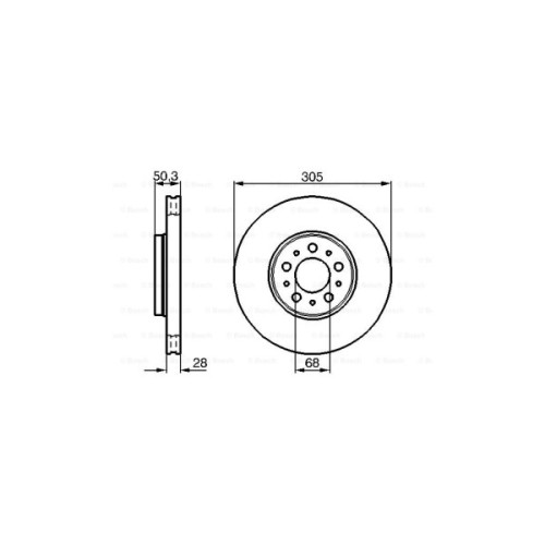 Гальмівний диск Bosch 0 986 478 494