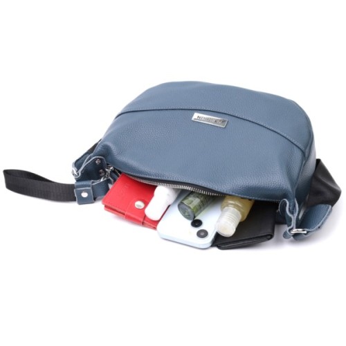 Сумка Vintage З натуральної шкіри Синя (22617)