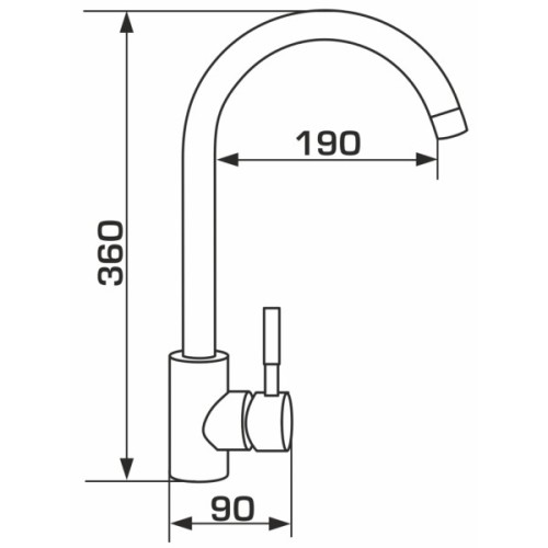 Змішувач GRANADO Elche LUX marron (gz0106L)