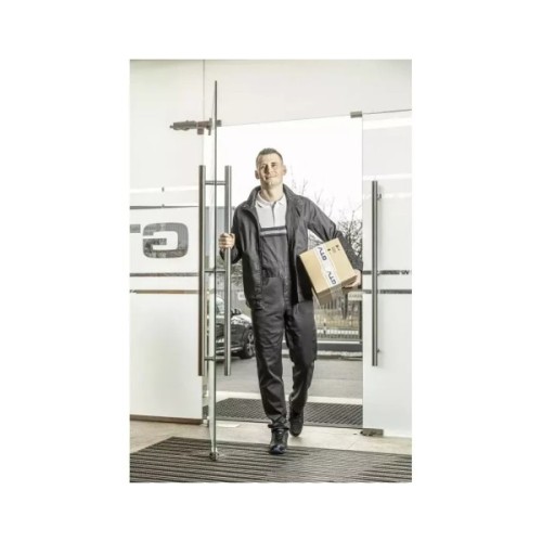 Напівкомбінезон робочий Hoegert FABIAN HT5K308-M 65% поліестер/35% бавовна темно-сірий, M (50) (HT5K308-M)