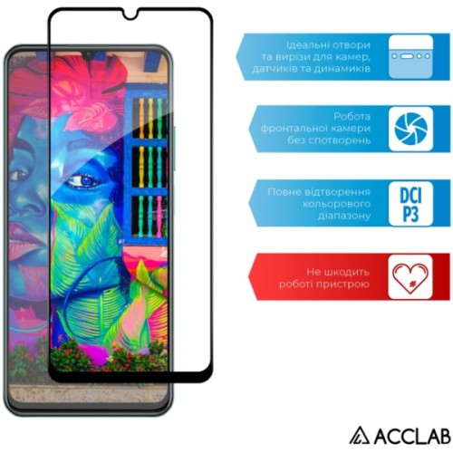 Скло захисне ACCLAB Full Glue Realme C51 Black (1283126582837)