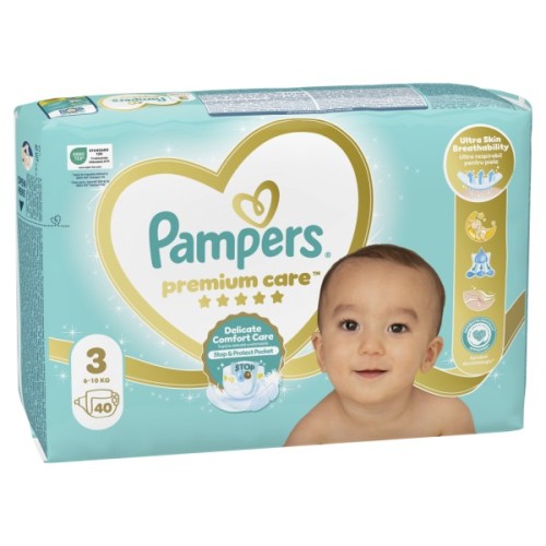 Підгузки Pampers Premium Care Midi Розмір 3 (6-10 кг) 40 шт (8001090379337)