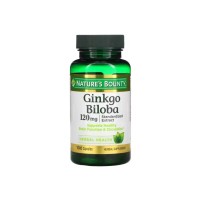 Трави Nature's Bounty Гінкго Білоба, 120 мг, Ginkgo Biloba, 100 капсул (NRT04544)