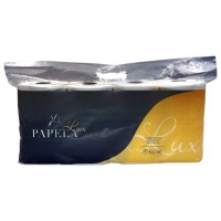Туалетний папір Papela Lux 3 шари 150 відривів 8 рулонів (4820270940327)