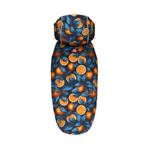 Дощовик для тварин WAUDOG Clothes Накидка з капюшоном Апельсини XS (355-4054)