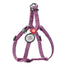 Шлея для котів WAUDOG Re-cotton з QR паспортом XS Ш 10 мм В=С: 28-40 см фіолетова (16709)