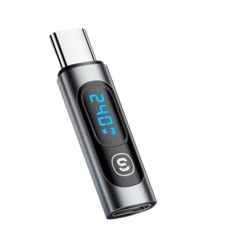 Перехідник USB-C F to USB-C M digital display Essager (EZJTT-TX0G-P)