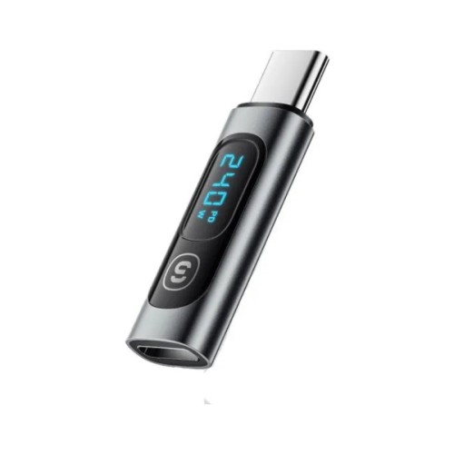 Перехідник USB-C F to USB-C M digital display Essager (EZJTT-TX0G-P)