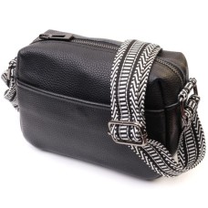 Сумка Vintage З натуральної шкіри Чорна (22606)