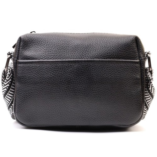 Сумка Vintage З натуральної шкіри Чорна (22606)